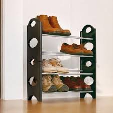 4-Tier Plastic Shoe Rack